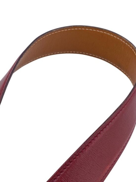 Hermes Au Carre Belt Red main image 4